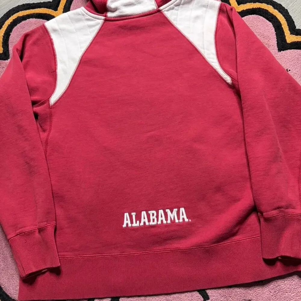 Nike University of Alabama Crimson Tide Center Swoosh Pullover Hoodie Medium Red